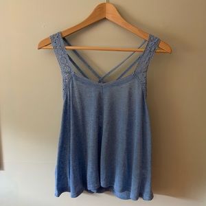 soft, blue tank